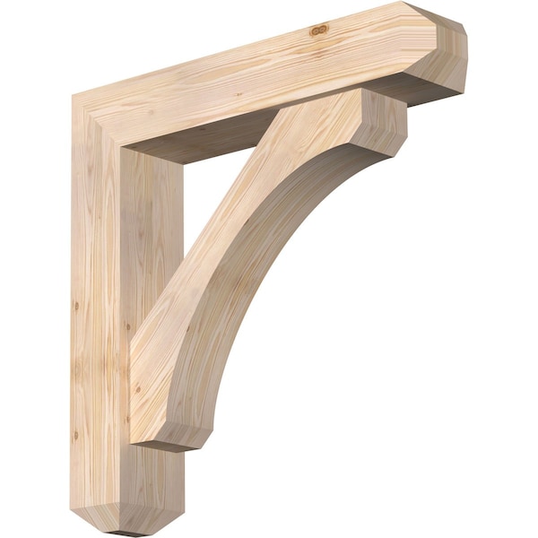 Ekena Millwork Legacy Craftsman Smooth Bracket w/ Offset Brace, Douglas Fir, 7 1/2"W x 36"D x 36"H BKT0806X36X36LEC04SDF - main